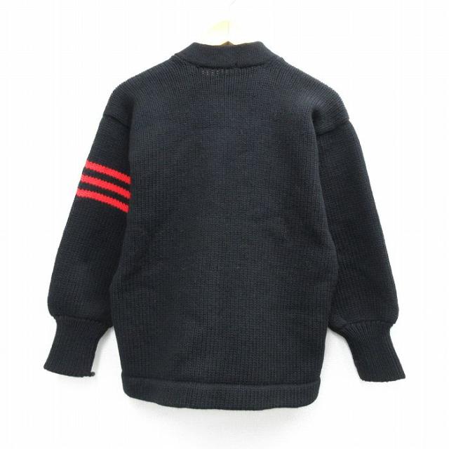 古着 長袖 ビンテージ ニット カーディガン メンズ 50年代 50s レタード 黒 spe 25dec27