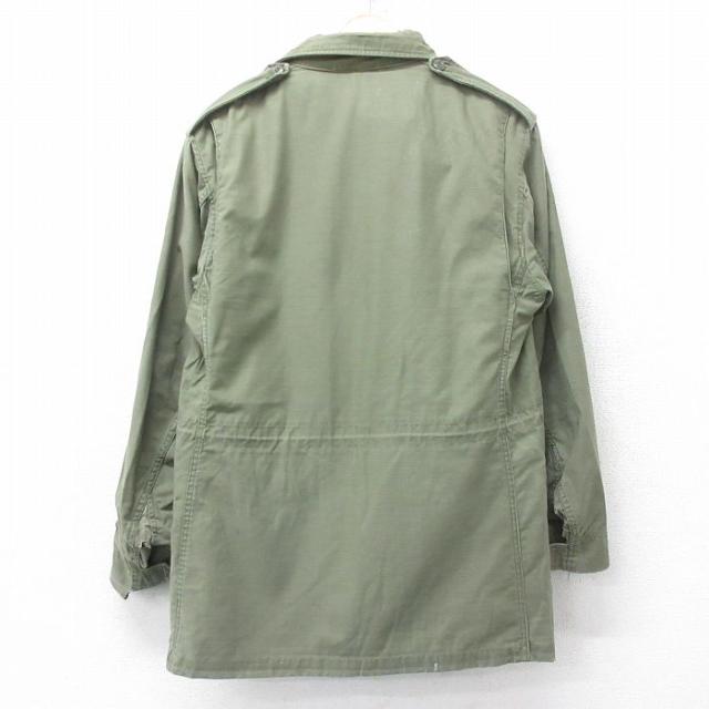 古着 長袖 ビンテージ ミリタリー フィールド ジャケット メンズ 60年代 60s M-65 セカンドタイプ ロング丈 緑系 spe 26jan15_1