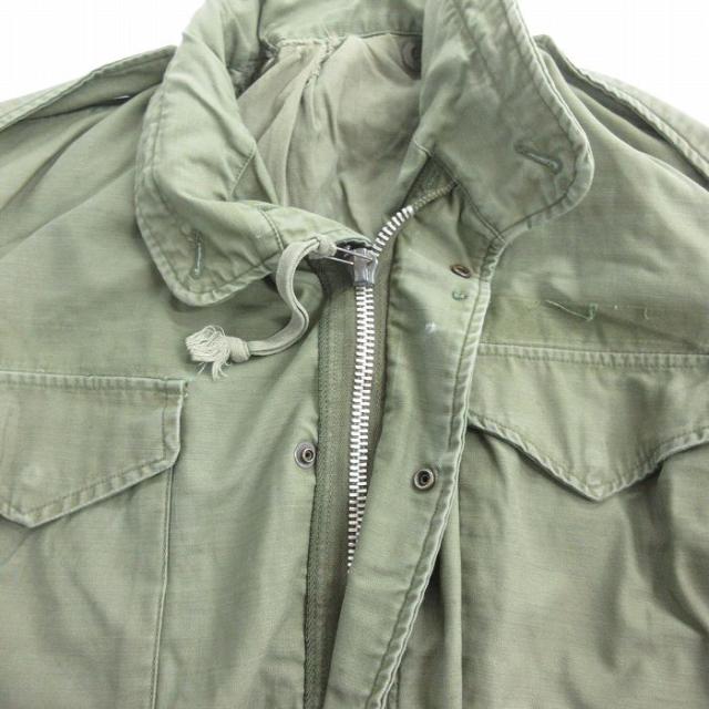 古着 長袖 ビンテージ ミリタリー フィールド ジャケット メンズ 60年代 60s M-65 セカンドタイプ ロング丈 緑系 spe 26jan15_6