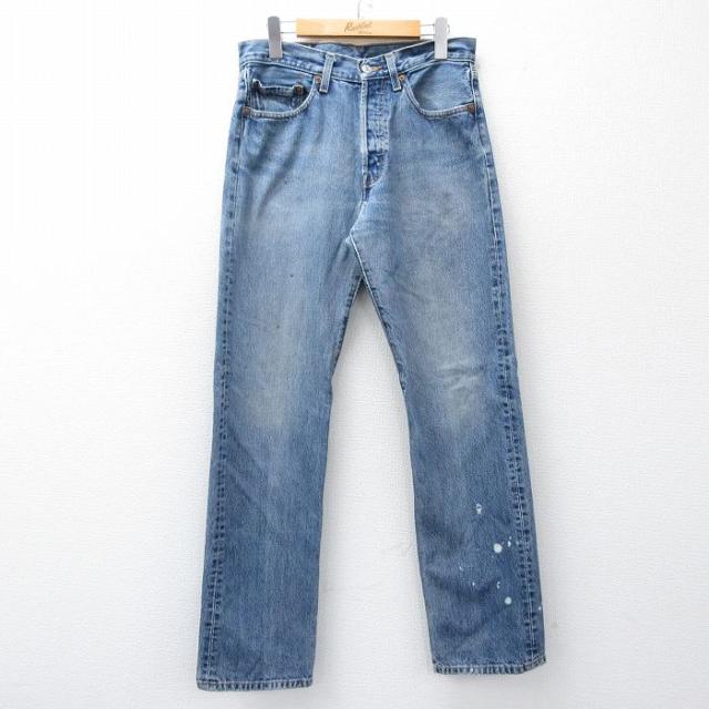 古着 ジーンズ Levis リーバイス 501 メンズ 00年代 00s ヒゲ コットン 紺 デニム 26jan15