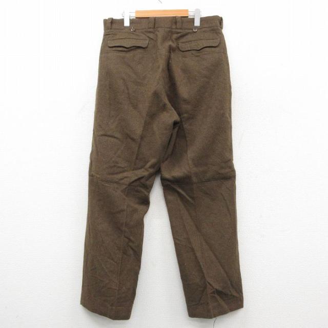 古着 ビンテージ ミリタリー パンツ メンズ 60年代 60s フランス軍 M-52 ウール 茶系 spe 26feb07_2