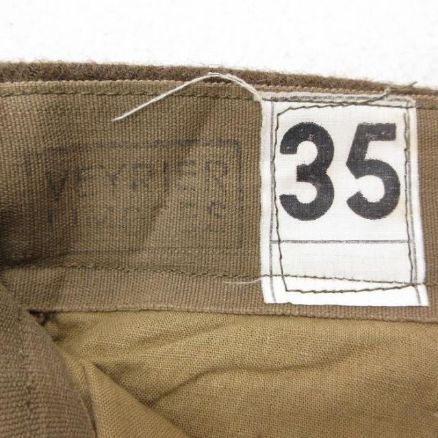 古着 ビンテージ ミリタリー パンツ メンズ 60年代 60s フランス軍 M-52 ウール 茶系 spe 26feb07_5
