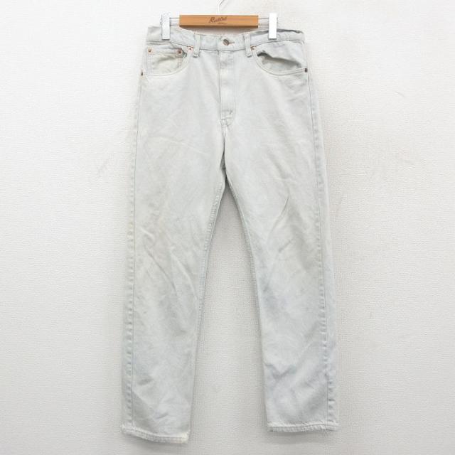 古着 ジーンズ Levis リーバイス 505 メンズ 90年代 90s コットン USA製 薄紺 デニム 26feb17