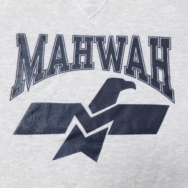 古着 長袖 スウェット メンズ 90年代 90s MAHWAH クルーネック USA製 薄グレー 霜降り spe 26mar14_1