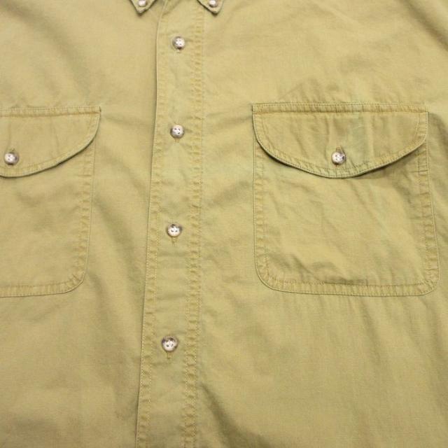 古着 ギャップ GAP 長袖 ブランド シャツ メンズ 90年代 90s 大きいサイズ ロング丈 コットン ボタンダウン 茶系 spe 26mar18_3