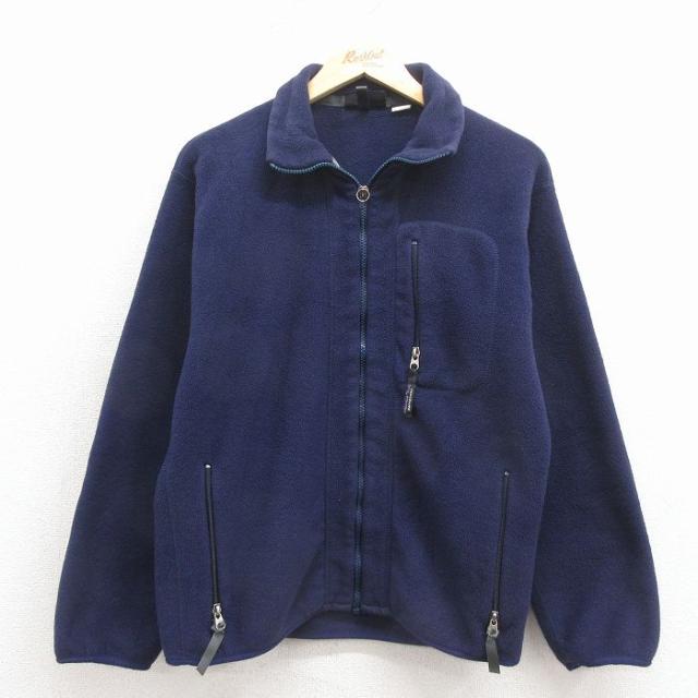 古着 パタゴニア patagonia 長袖 フリース ジャケット メンズ 90年代 90s USA製 濃紺 spe  26apr03