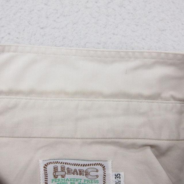古着 H BAR C 長袖 ウエスタン シャツ メンズ 90年代 90s ロング丈 USA製 薄ベージュ spe 26apr06_3