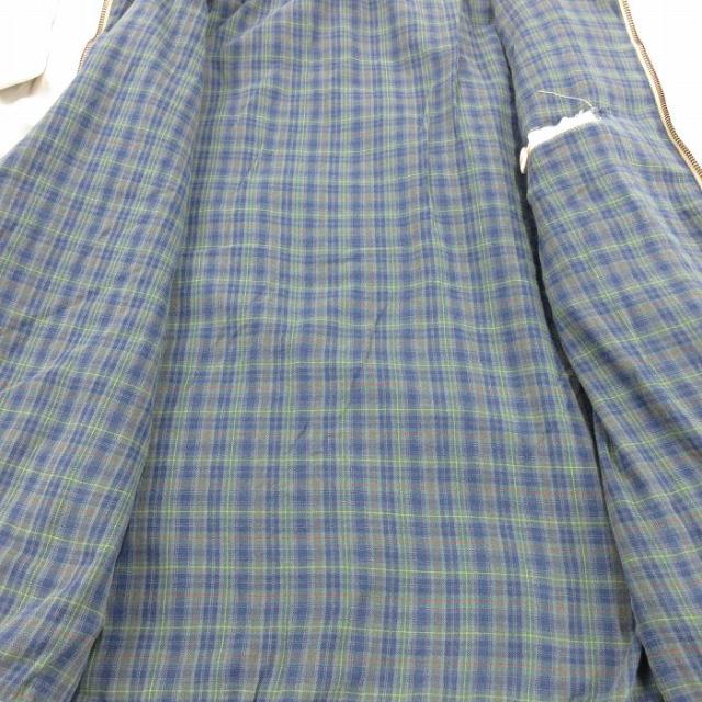 古着 ラルフローレン 長袖 ブランド ジャケット スイングトップ メンズ 90年代 90s ワンポイントロゴ ボロ 大きいサイズ コットン 薄ベージュ 内側フランネル 26apr07_3