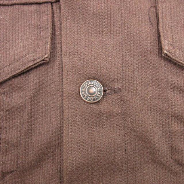 古着 リーバイス Levis 長袖 ジャケット メンズ 70年代 70s ピケ 茶 spe 26apr07_2