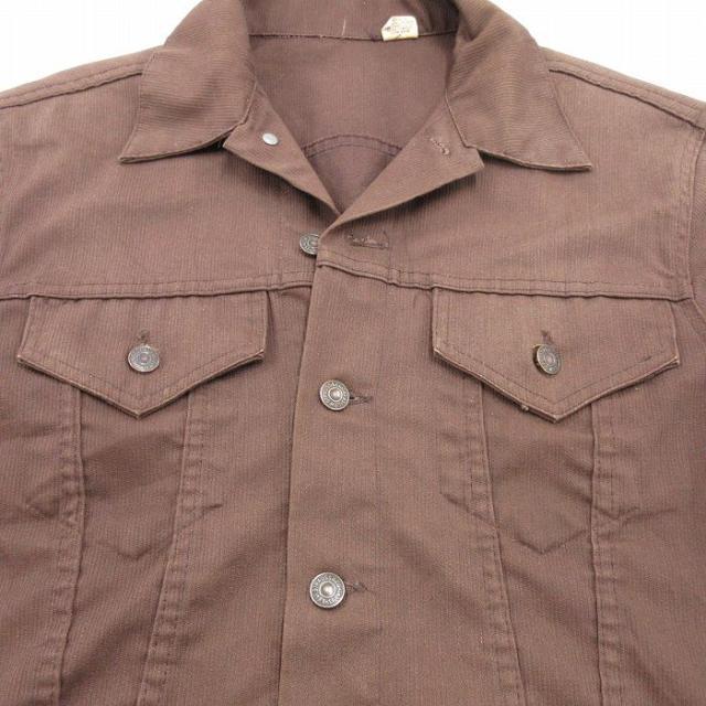 古着 リーバイス Levis 長袖 ジャケット メンズ 70年代 70s ピケ 茶 spe 26apr07_3