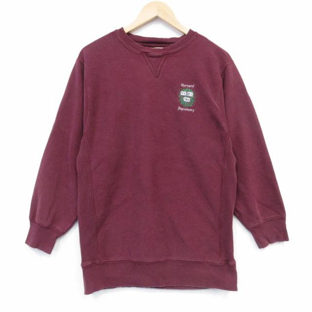 古着 Wear Guerd 長袖 スウェット メンズ ハーバード リバースタイプ クルーネック エンジ spe 26apr07