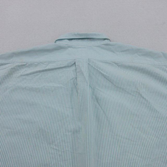 古着 ラルフローレン 半袖 ブランド シャツ メンズ 90年代 90s ワンポイントロゴ BIG SHIRT 大きいサイズ コットン ボタンダウン 薄紺他 ストライプ spe 26apr09_7