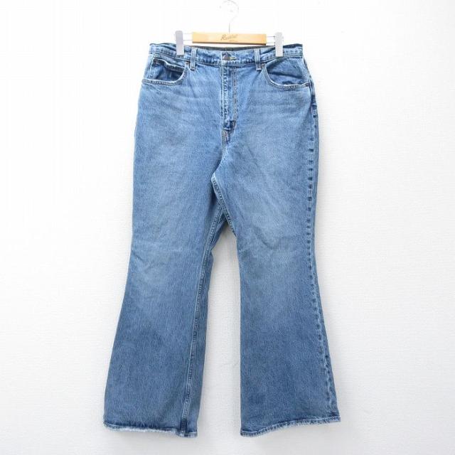 古着 リーバイス Levis ジーンズ メンズ フレア ブーツカット ヒゲ 紺 デニム 26apr13
