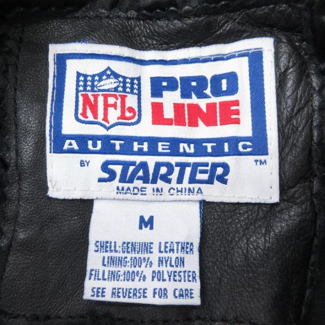 古着 スターター 長袖 レザー ジャケット メンズ NFL マイアミドルフィンズ 刺繍 黒他 アメフト スーパーボウル spe 26apr14_6