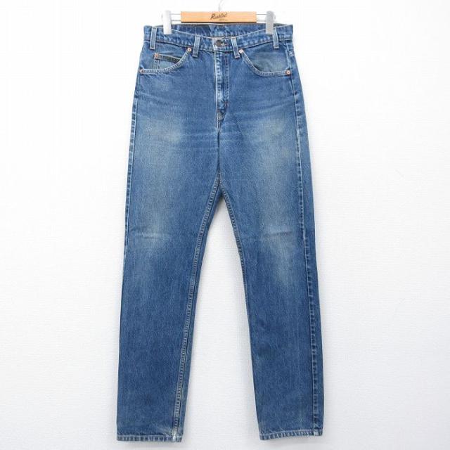 古着 ジーンズ Levis リーバイス 505 メンズ 00年代 00s ヒゲ 紺 デニム 26apr28