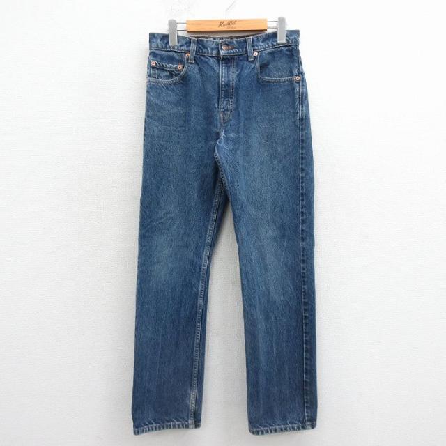 古着 ジーンズ Levis リーバイス 505 メンズ 00年代 00s コットン 紺 デニム 26apr28