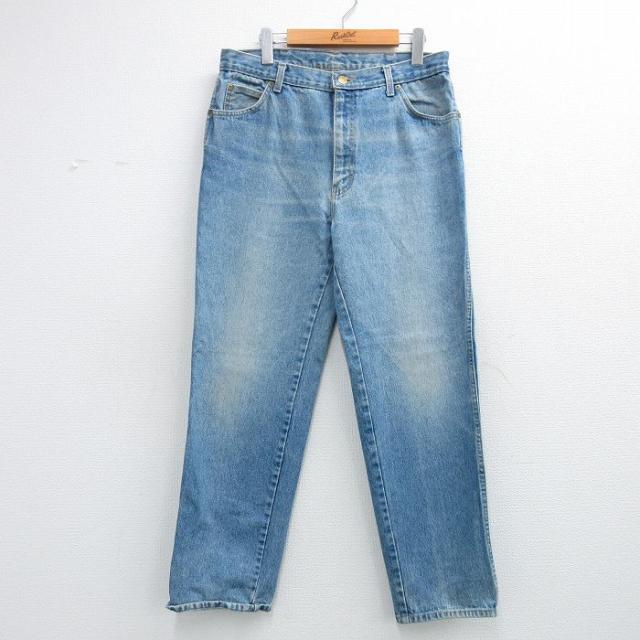 古着 カルバンクライン ジーンズ メンズ 90年代 90s ヒゲ コットン USA製 紺 デニム 26may02