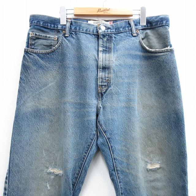 古着 ジーンズ Levis リーバイス 517 メンズ フレア ブーツカット ヒゲ 紺 デニム 26may11_1
