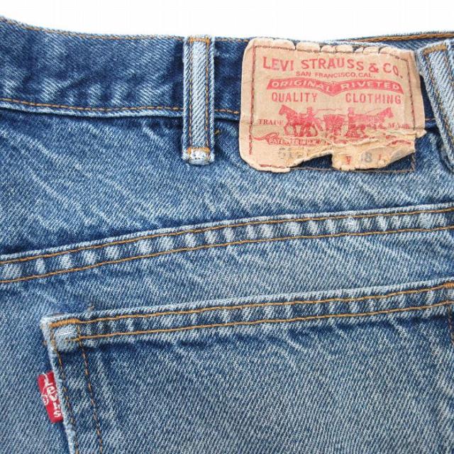 古着 ジーンズ Levis リーバイス 517 メンズ フレア ブーツカット ヒゲ 紺 デニム 26may11_3