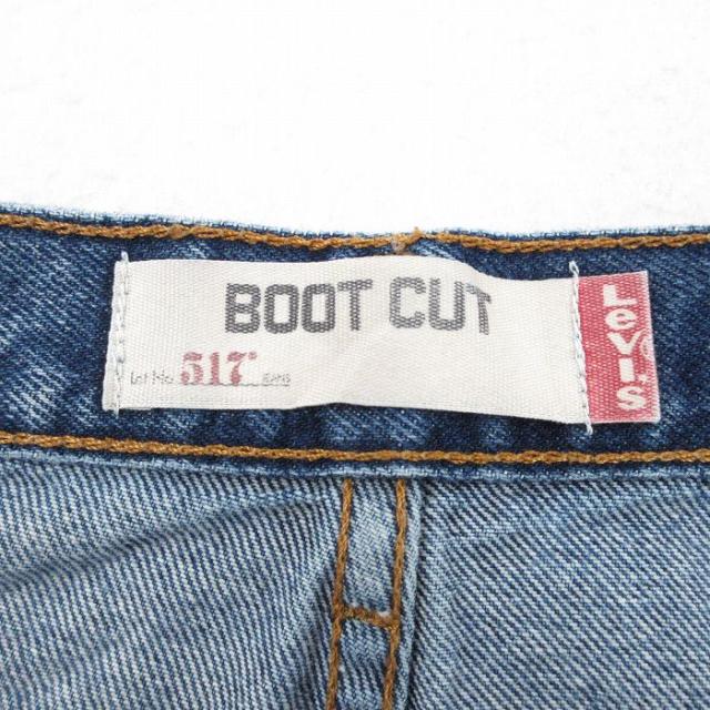 古着 ジーンズ Levis リーバイス 517 メンズ フレア ブーツカット ヒゲ 紺 デニム 26may11_5