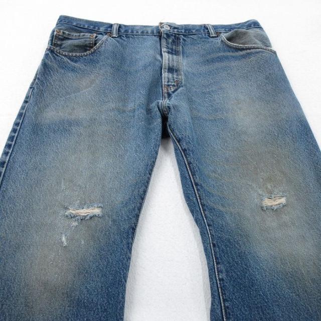 古着 ジーンズ Levis リーバイス 517 メンズ フレア ブーツカット ヒゲ 紺 デニム 26may11_6
