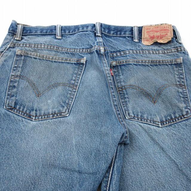 古着 ジーンズ Levis リーバイス 517 メンズ フレア ブーツカット ヒゲ 紺 デニム 26may11_8