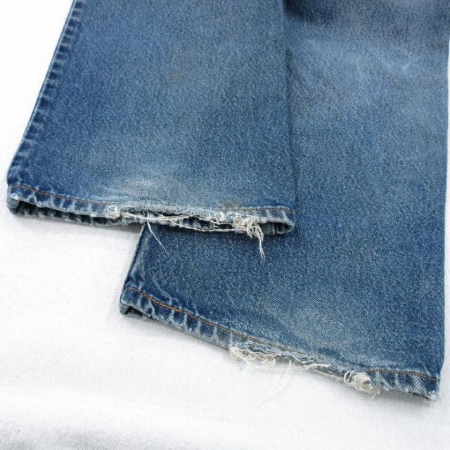 古着 ジーンズ Levis リーバイス 517 メンズ フレア ブーツカット ヒゲ 紺 デニム 26may11_9