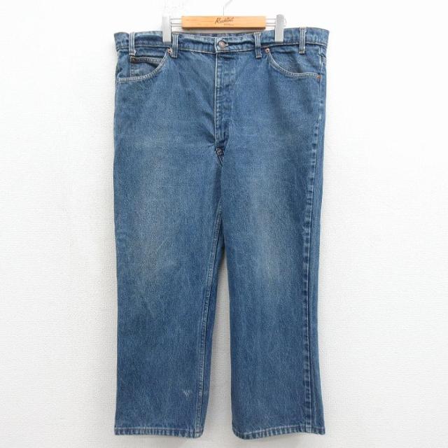 古着 ジーンズ Levis リーバイス 517 メンズ 80年代 80s ブーツカット 大きいサイズ コットン USA製 ネイビー デニム spe 26may15