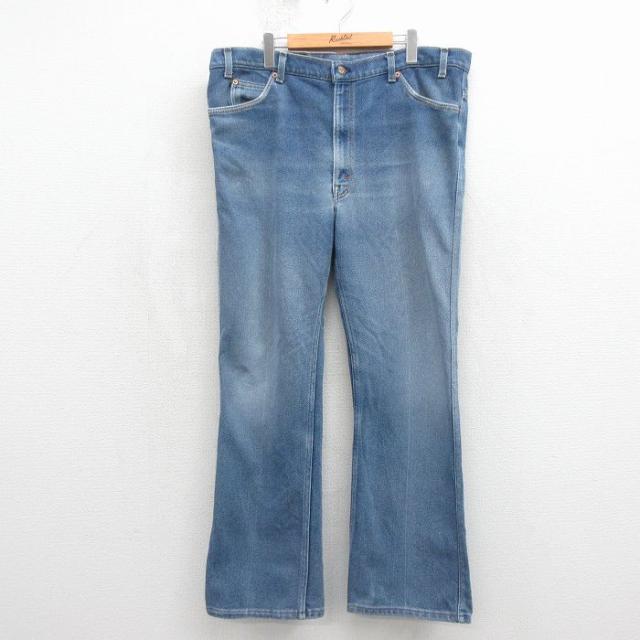 古着 ジーンズ Levis リーバイス 517 メンズ 90年代 90s ブーツカット 大きいサイズ USA製 ネイビー デニム spe 26may15