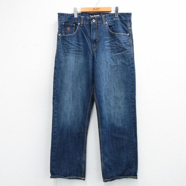 古着 Roca Wear ジーンズ メンズ コットン ネイビー デニム 26may15