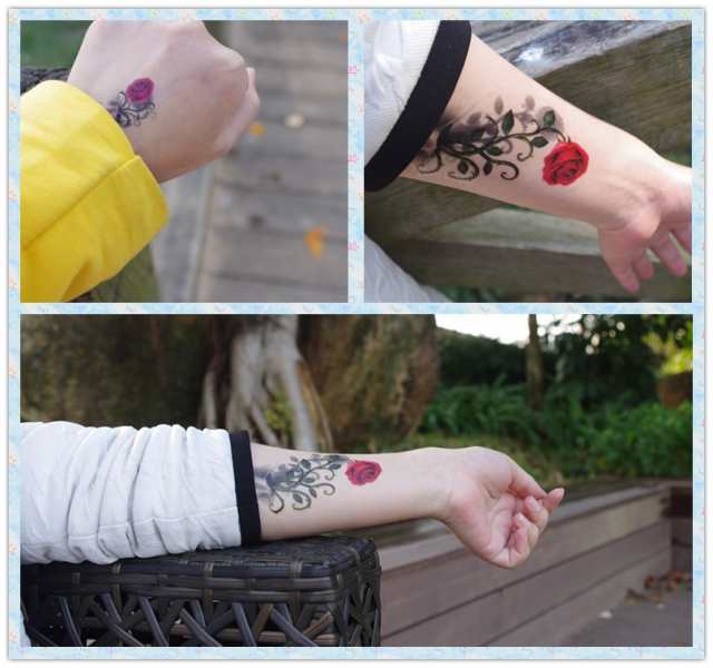 タトゥー シール 3D 薔薇 花 バラ ばら ROSE ボディシール TATOO 入れ墨 刺青 転写 防水 オマケ付の通販はau PAY マーケット  - ちゅらネット「にふぇーでーびる」