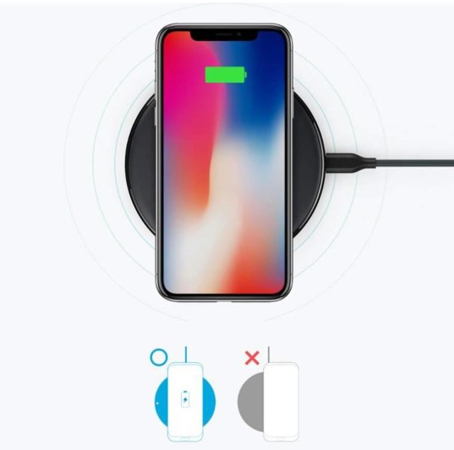 Anker ワイヤレス充電器 Anker PowerWave Pad Qi 認証 おくだけ