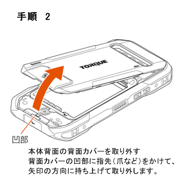 au純正 背面カバー GzOne TYPE-XX 電池フタ 電池カバー バック