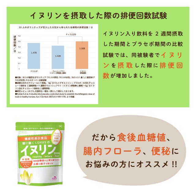 イヌリン 500g×4袋 機能性表示食品 【食後の血糖値が気になる方に