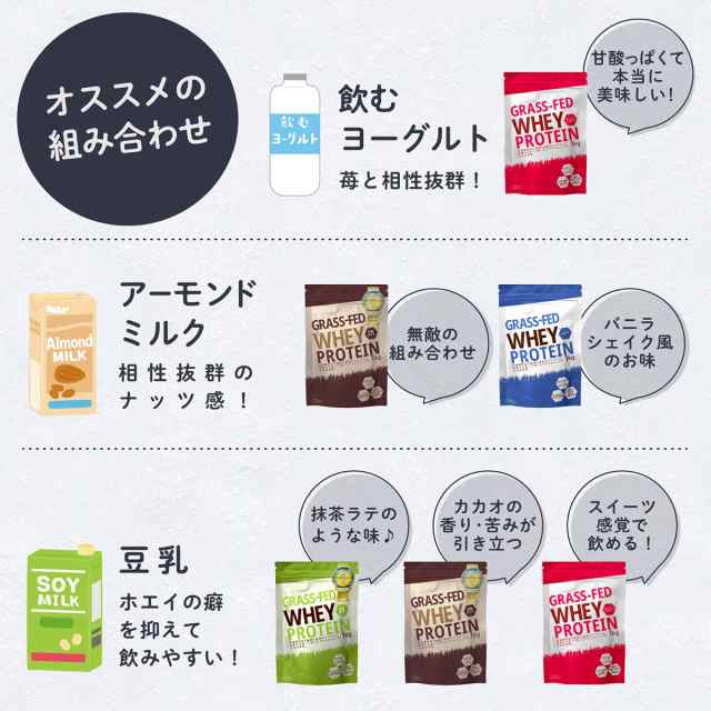 国産☆グラスフェッドプロテイン3kg☆1㎏×3個☆無添加無加工