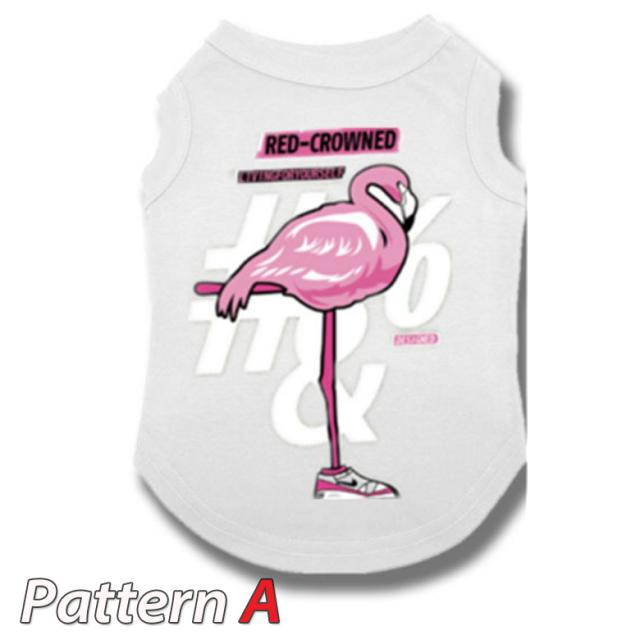犬 服 犬服 夏用 クール ドッグウェア フラミンゴ プリント かわいい インスタ映え おしゃれ 小型犬 中型犬 大型犬 Dt0073の通販はau Pay マーケット Mowmow