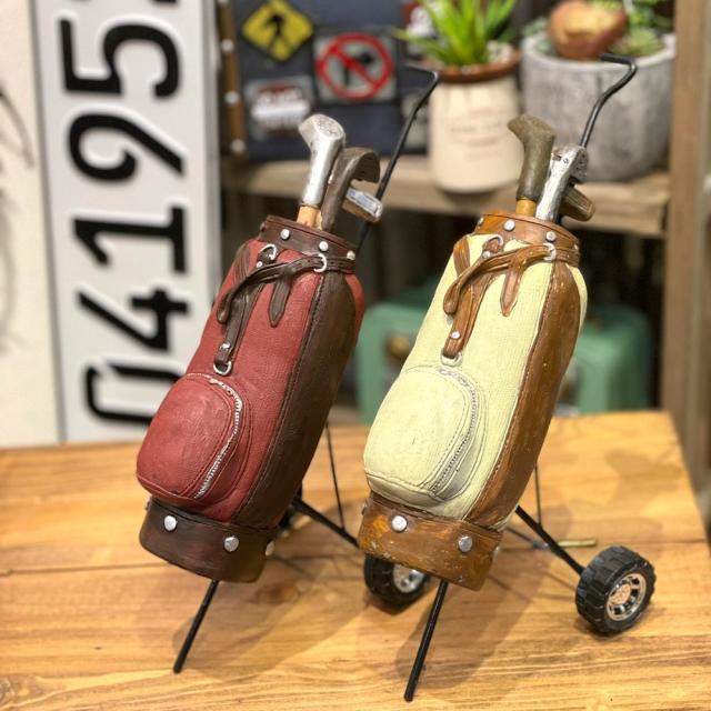 レトロ オブジェ ゴルフバッグ 赤 アンティーク 置物 オーナメント インテリア プレゼント 景品 オシャレ 178 614hの通販はau Pay マーケット 三和ポチット