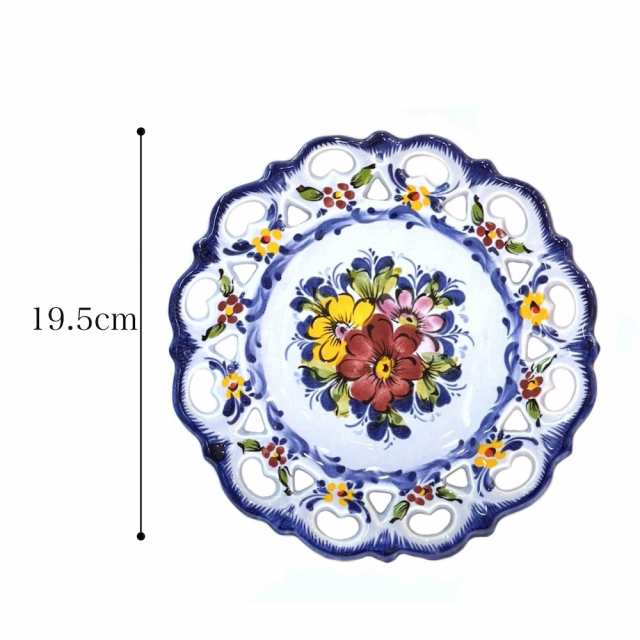 絵皿 ポルトガル 手描き PAIREAL フェアリアル 花柄 ブルー 直径約20cm 陶器 食器 食卓 皿 トレイ 壁掛け 飾り絵 装飾品 装飾皿  PFA-477Bの通販はau PAY マーケット - 三和ポチット | au PAY マーケット－通販サイト