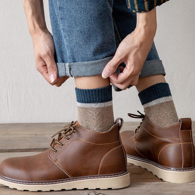 冬新作 即納 5足セット 靴下 メンズ 無地 ソックス スニーカーソックス 厚手 ビジネス カジュアル 暖かいの通販はau Pay マーケット イシダ商事