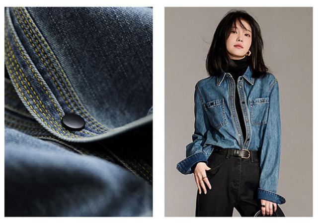 デニムシャツ ブラウス シャツ デニム レディース 長袖 クール おしゃれ カジュアル 重ね着 DENIM 着回し ゆったり きれいめ ママコーデ 定番 羽織 春 秋 韓国 デニムシャツ アウター レディース 長袖シャツ トップス ボタン
