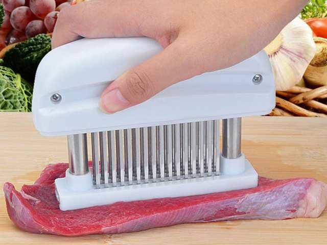 送料無料】ホワイト 肉筋切り器 ミートテンダライザー 肉たたき お肉が柔らかくなる 48刃 AHK-012の通販はau PAY マーケット -  Groove au PAY マーケット店