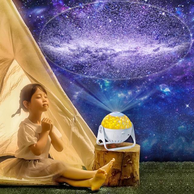 プラネタリウム 家庭用 本格的 銀河 天の川 星雲 7種類映画フィルム スタープロジェクターライト 360度回転 タイマー機能付き 輝度調整可 AOM-72_2