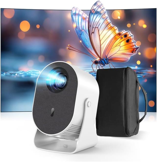 プロジェクター 小型 家庭用 360回転 バッグ付 デザリング対応 スマホ接続 28000lm 500ANSI Bluetooth ホームプロジェクター ホームシアター APJ-137