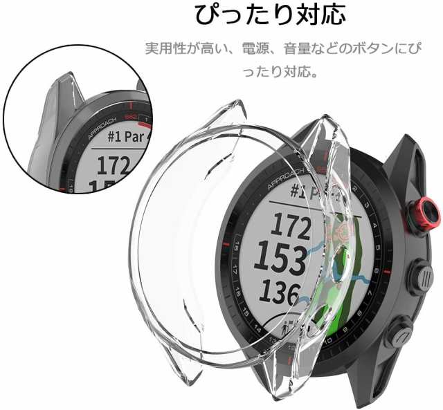 JHZZWJ FOR アプローチ S62 用 フイルム GARMIN(ガーミン) Approach S62 ガラスフイルム 強化ガラス 液晶保護フィルム