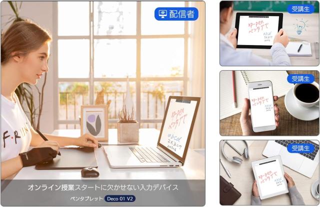 ペンタブレット タッチペン ペンタブ Android Windows Macに対応 板タブ スマホ対応 絵描き ペイントソフト付き イラストコンテスト記念版 SAC-127_2