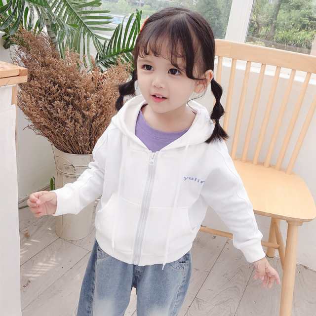 ジップパーカー ジップアップ パーカー 女の子 ジャケット 羽織り キッズ ベビー 子供服 スウェット 子ども 韓国子供服 全店2点送料無料の通販はau Pay マーケット Aqui Te Amo