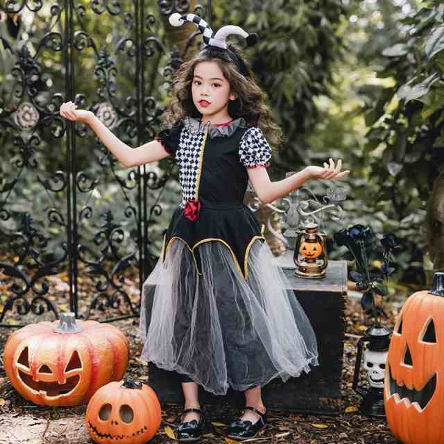 ハロウィン 衣装 子供 コスプレ コスチューム 衣装 2点セット ワンピース カチューシャ 女の子 仮装 ハロウィン ドレス 魔女 全店2点送の通販はau Pay マーケット Aqui Te Amo