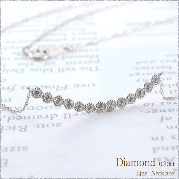 ダイヤモンド ネックレス レディース ペンダント ホワイトゴールド ダイヤ 18k 18の通販は