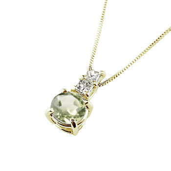 ペリドット ネックレス ダイヤ 記念日 ダイヤ ネックレス K10 イエローゴールド ダの通販は