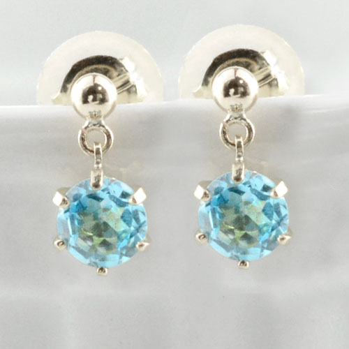 Canal 4℃ プラチナ ピアス トパーズ ブルートパーズ ピアス プラチナ